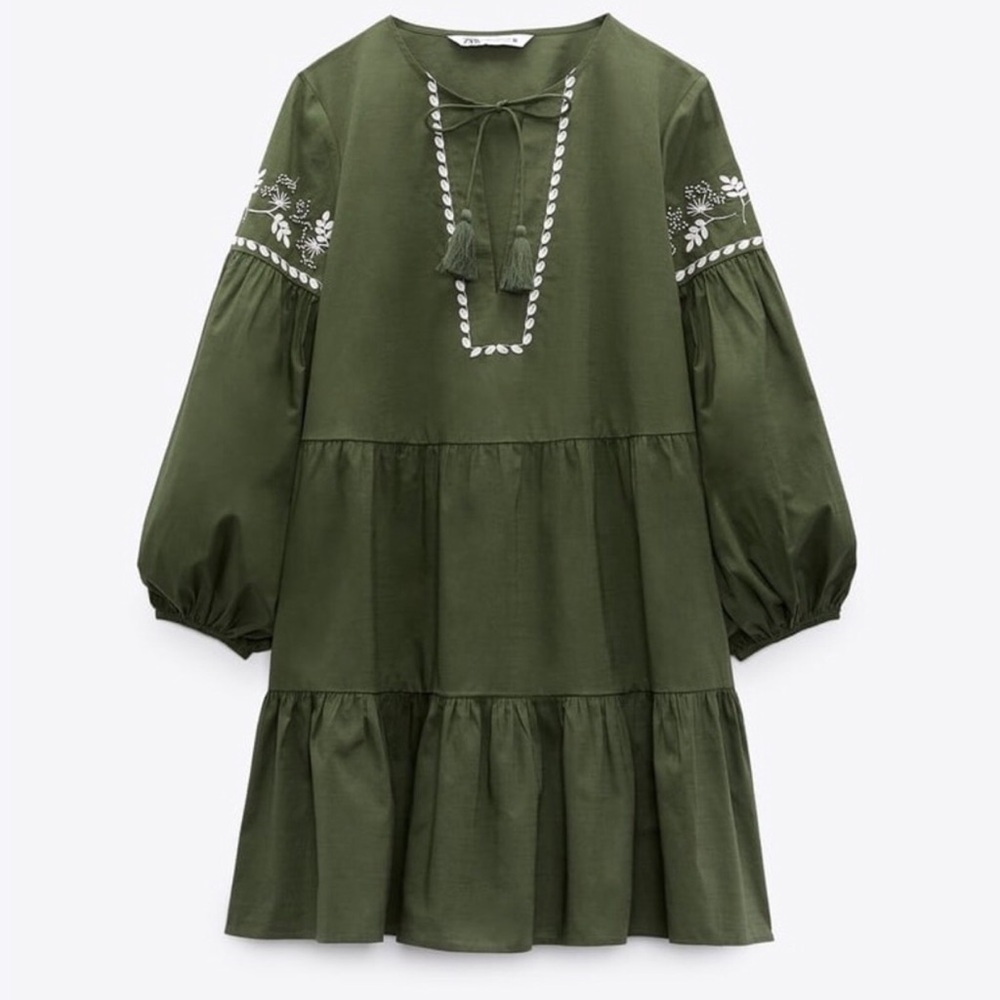 Zara Embroidered Dress